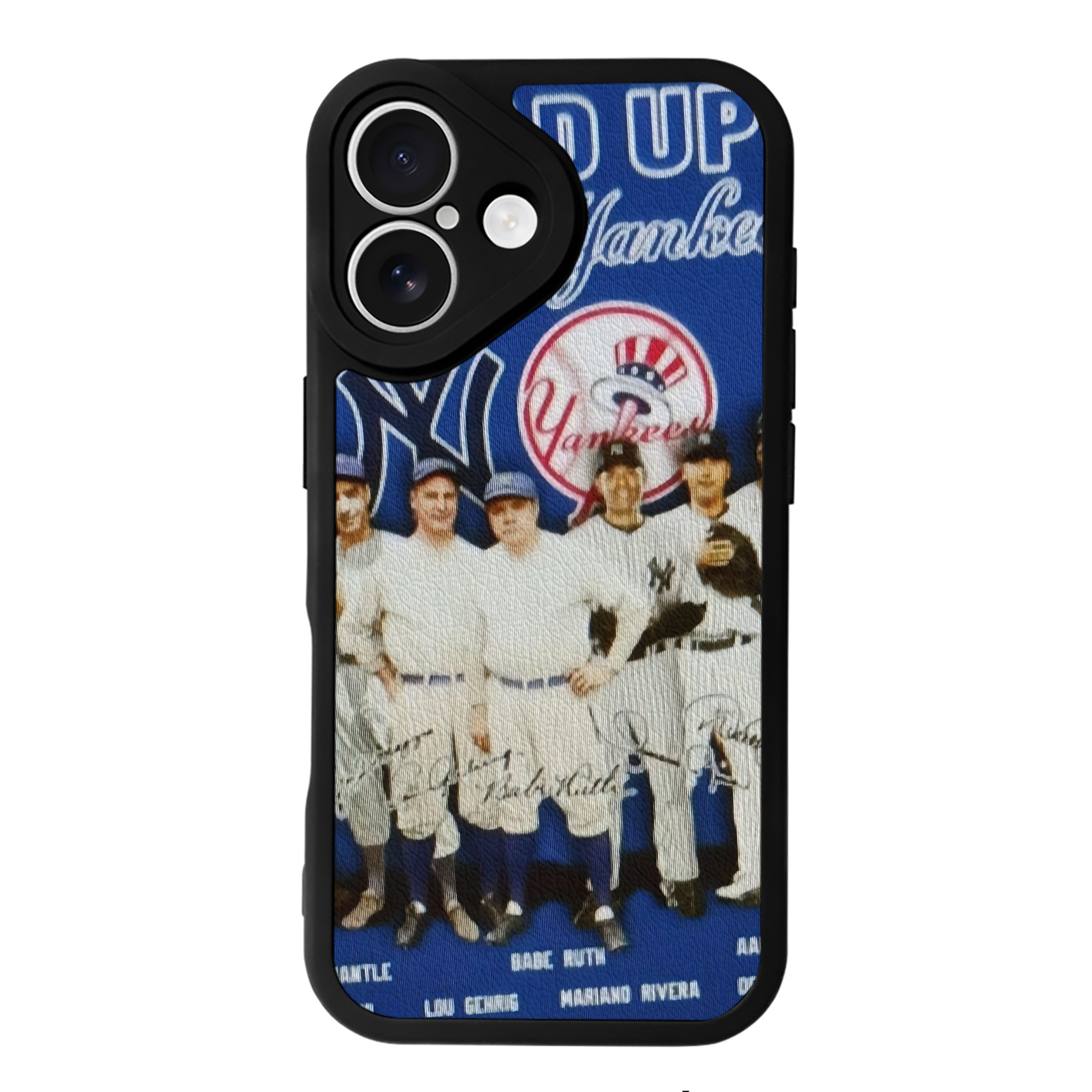 New York Yankees 312 IPhone 16 Silicone Leather Case – UV Print, Lambskin Texture – Perfect Fit, Wireless Charging Compatible, Scratch Resistant, Precise Cutouts – Stylish Protection For IPhone 16